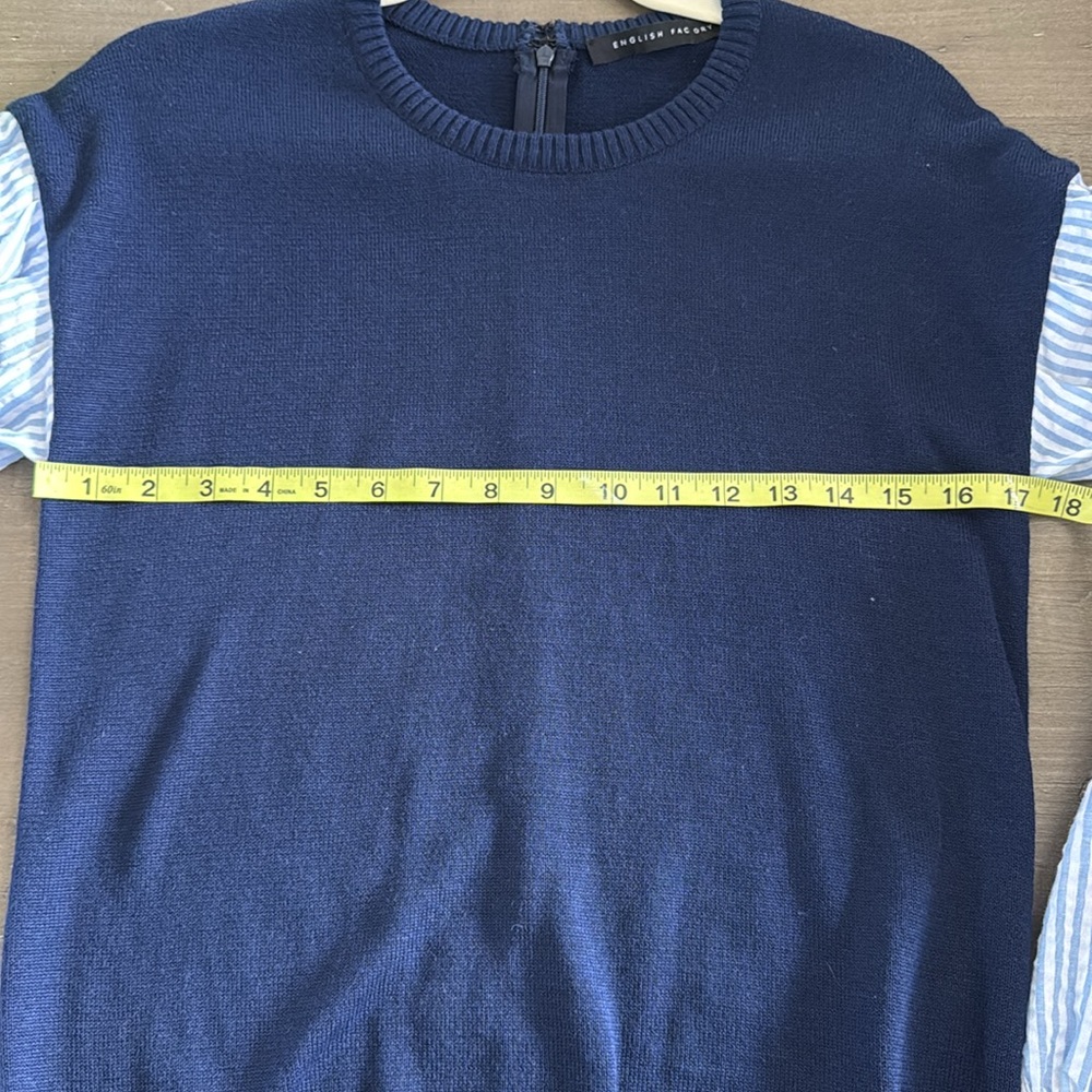 English Factory Mixed Media Sweater - Picture 6 of 8